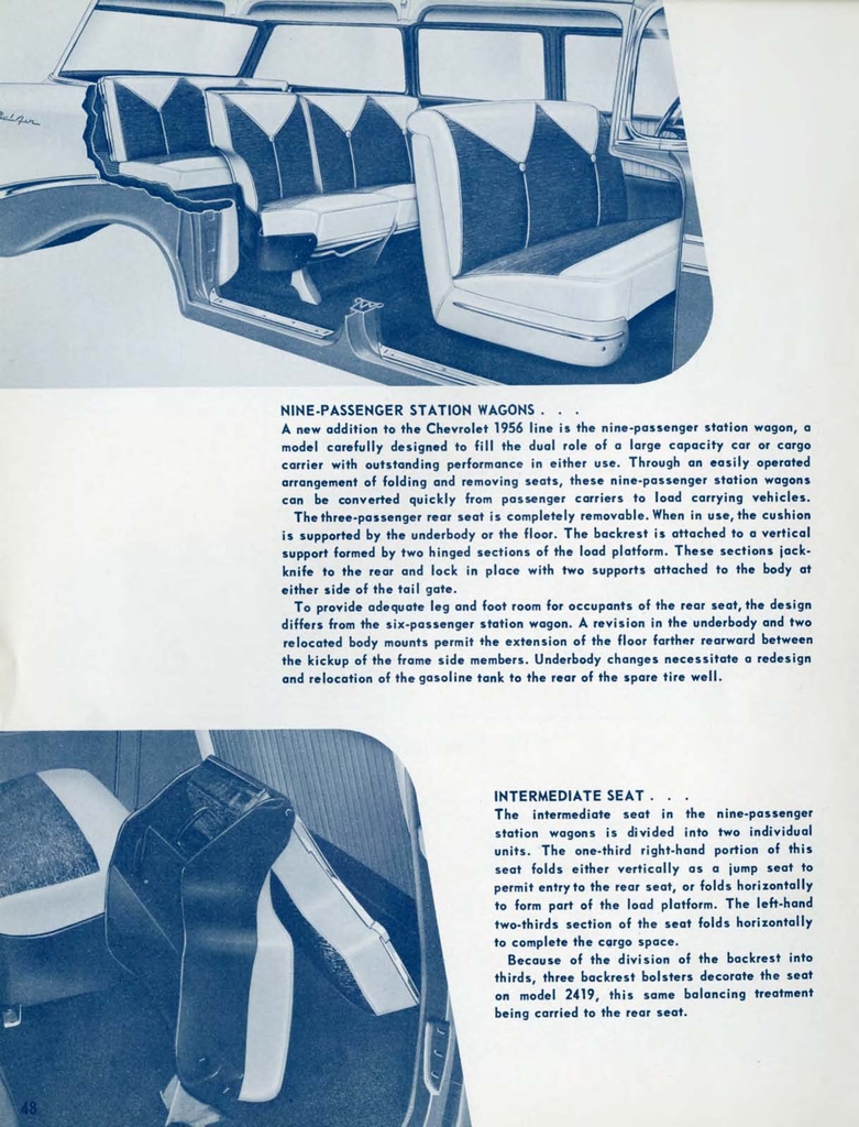 1956 Chevrolet Engineering Features Brochure Page 42